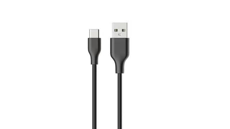 Konrow KCATCPB1- Câble USB Type C  vers Type A (1 M - 3A) - Noir (Compatible, Blister)