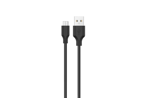 Konrow KCATMPB2 - Câble Micro USB vers Type A (2 M - 2A) - Noir (Compatible, Blister)