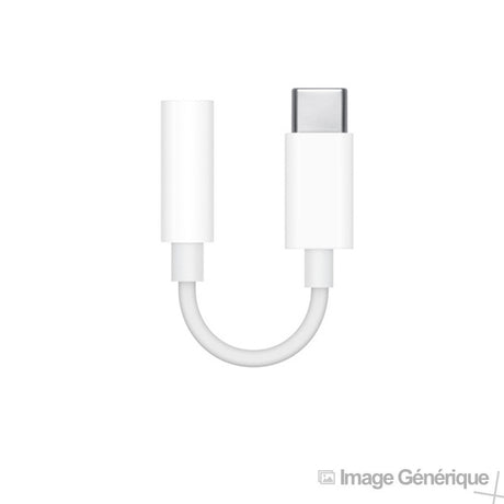 Apple MU7E2 - USB Type-C to 3.5mm Jack Adapter - White (Original, Blister Pack)