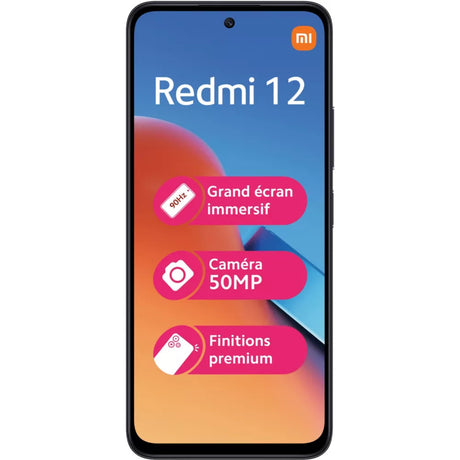 Xiaomi Redmi 12 (Dual-SIM - 6.79'' - 128 GB, 4 GB RAM) Schwarz