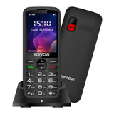 Konrow Senior 280 Next 4G (2.8'' - Double Sim - Avec Station de charge) Noir