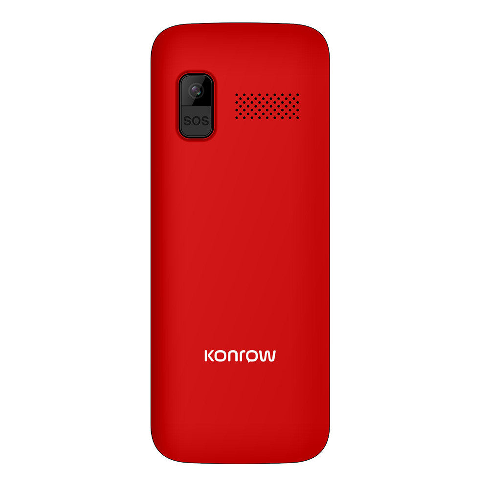 Konrow Senior 280 Next 4G (2.8'' - Dual SIM - Con base de carga) Rojo