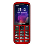 Konrow Senior 280 Next 4G (2.8'' - Dual SIM - Con base de carga) Rojo