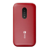Doro 2820 4G (Flip Phone with Charging Dock) Red/White