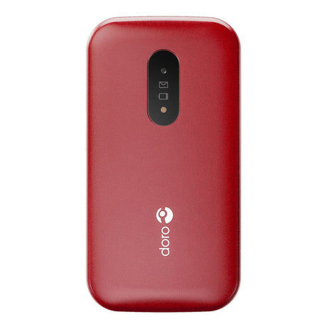 Doro 2820 4G (Klapphandy mit Ladestation) Rot/Weiß