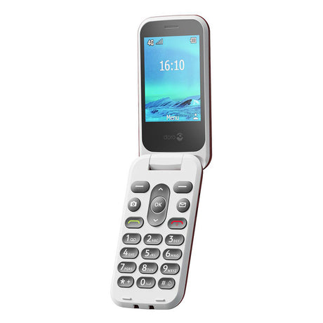 Doro 2820 4G (Klapphandy mit Ladestation) Rot/Weiß