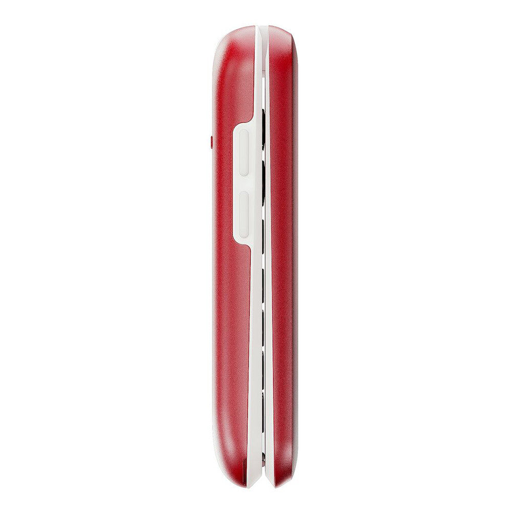 Doro 2820 4G (Flip Phone with Charging Dock) Red/White