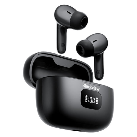 Blackview Airbuds 8 (Pantalla - Bluetooth 5.3) Negro
