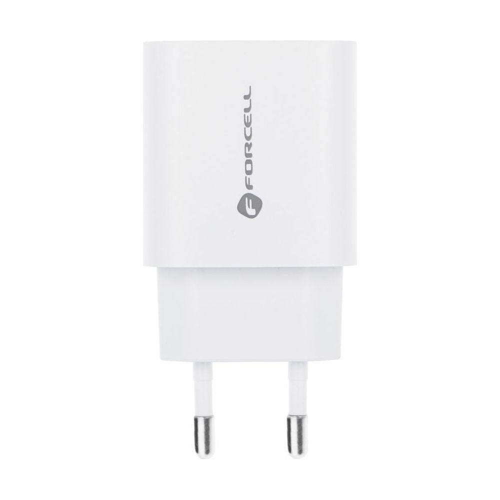 Forcell - Netzadapter 2 Ports (Typ-A- und Typ-C-Port, 30W, Weiß) Originalverpackung