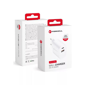 Forcell - 2-Port-Netzteil (Typ A und Typ C, 30W, Weiß) Originalverpackung