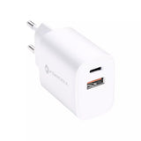 Forcell – 2-Port-Netzteil (Typ-A- und Typ-C-Anschluss, 30W, Weiß) Originalverpackung