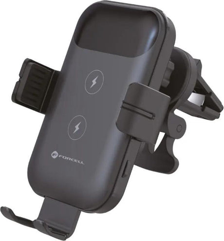 Forcell - Caricatore auto wireless (15 W, Magsafe, per griglia di aerazione, Nero) Confezione originale