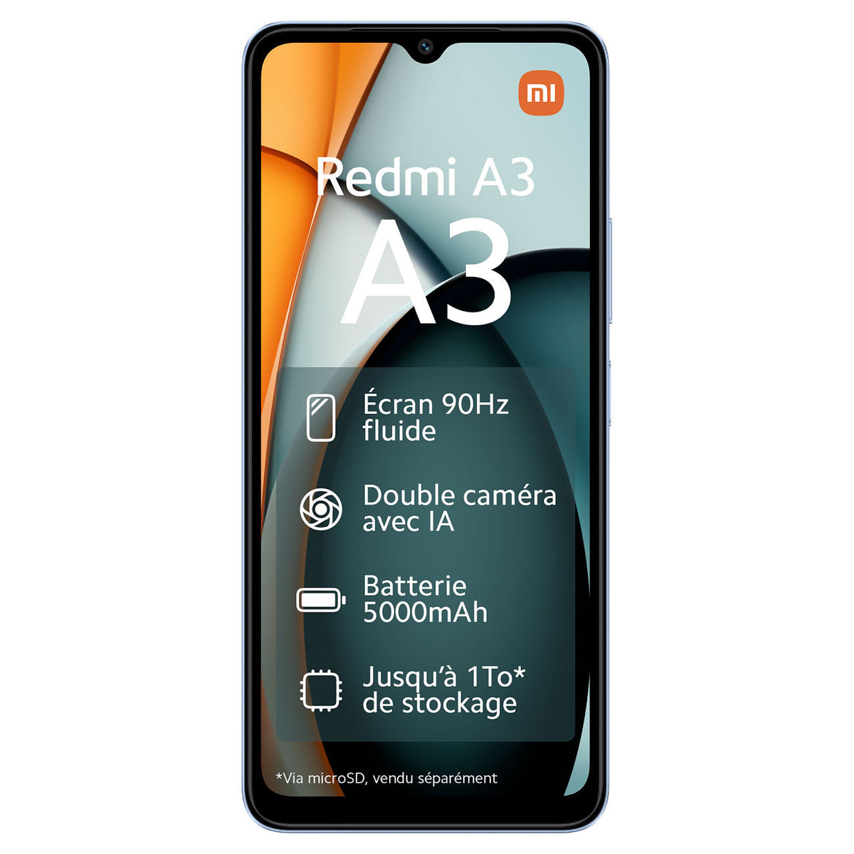 Xiaomi Redmi A3 (6.71" - 64 GB, 3 GB RAM) Blauw