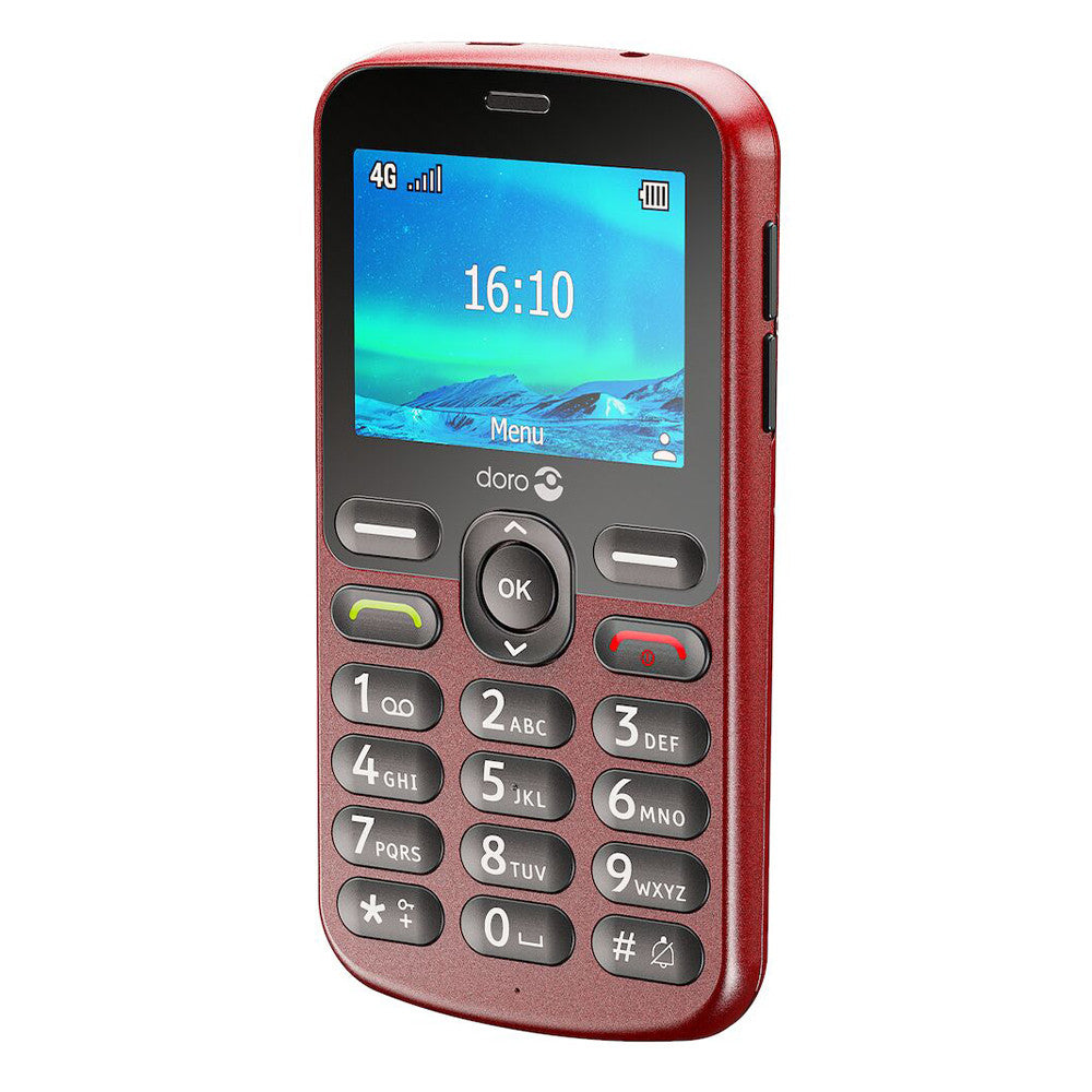 Doro 1880 4G (Charging dock) Red