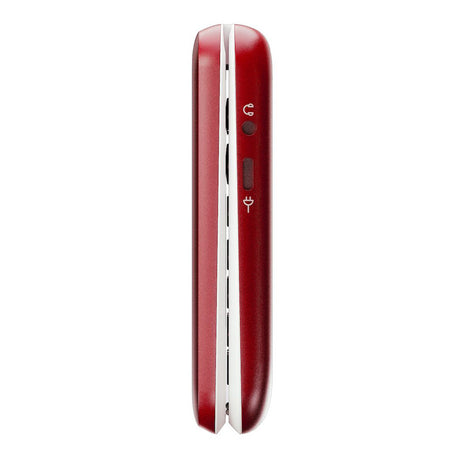 Doro 2880 4G (Klaptelefoon met laadstation, dubbel scherm) Rood / Wit