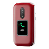 Doro 2880 4G (Flip phone with charging dock, dual display) Red / White