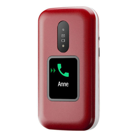 Doro 2880 4G (Klaptelefoon met laadstation, dubbel scherm) Rood / Wit