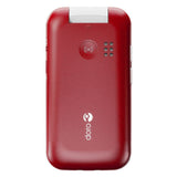 Doro 2880 4G (Clamshell with Charging Cradle, Dual Screen) Red / White
