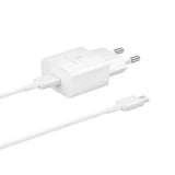 Samsung EP-T1510XWE - Complete netlader - 15W-adapter & USB Type-C-naar-Type-C-kabel - wit - originele verpakking