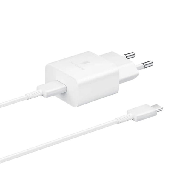 Samsung EP-T1510XWE - Complete netlader - 15W-adapter & USB Type-C-naar-Type-C-kabel - wit - originele verpakking