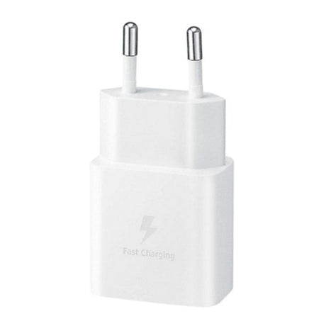 Samsung EP-T1510XWE - Caricatore da rete completo - Adattatore 15W e cavo USB Type-C a Type-C - Bianco - confezione originale