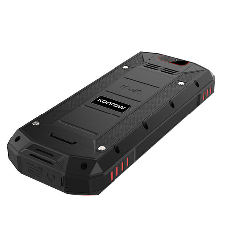 Konrow Stone Next (Telefono antiurto certificato IP68 - 2.4'' - Hotspot WiFi - 4G - Dual SIM) Nero