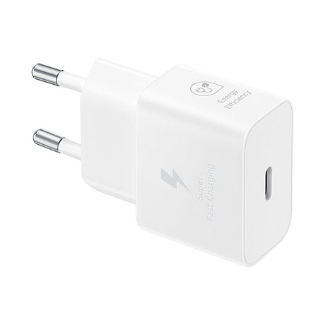 Samsung EP-T2510NBE - Adattatore di rete USB Type-C (Ricarica rapida 25W) - Bianco - Confezione originale