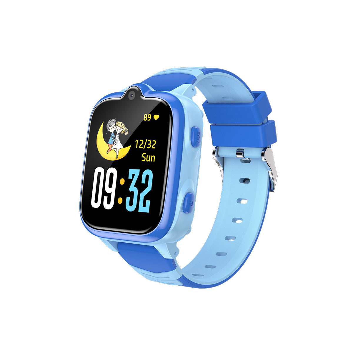 Blackview Z10 (Montre Connectée pour enfant - 1.83'' -  Support Sim 4G - Appels Vidéo 4G - IP67) Bleu