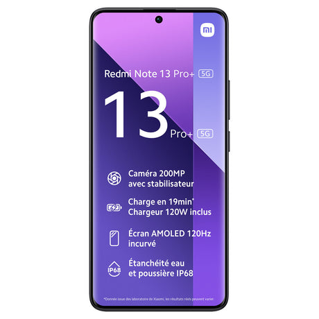 Xiaomi Redmi Note 13 Pro + 5G (Dual SIM - 6.67", 512 GB, 12 GB RAM) Black