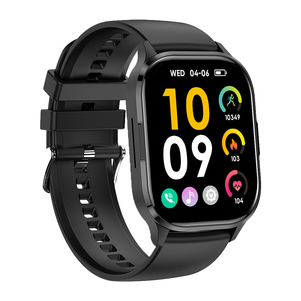 Konrow K-Watch (Smartwatch - 2.01'' - Ingebouwde microfoon) Zwart