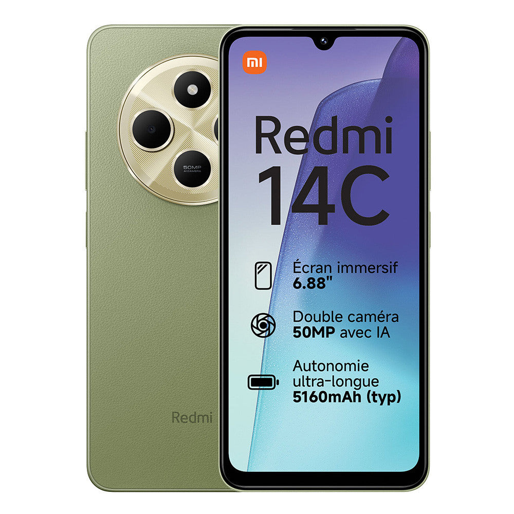 Xiaomi Redmi 14C (6.88'' - 128 GB, 6 GB RAM) Groen