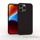 Siliconen hoesje voor iPhone 12 / 12 Pro (0.5 mm - Zwart) bulkverpakking