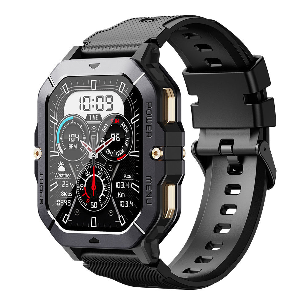 Oukitel BT101 (Rugged Smartwatch - 2.02'' - Answer calls) Black