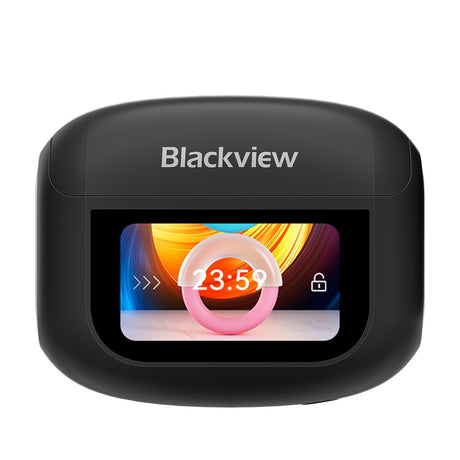 Blackview Airbuds 12 (Écran d'Affichage Tactile - Bluetooth 5.4) Noir