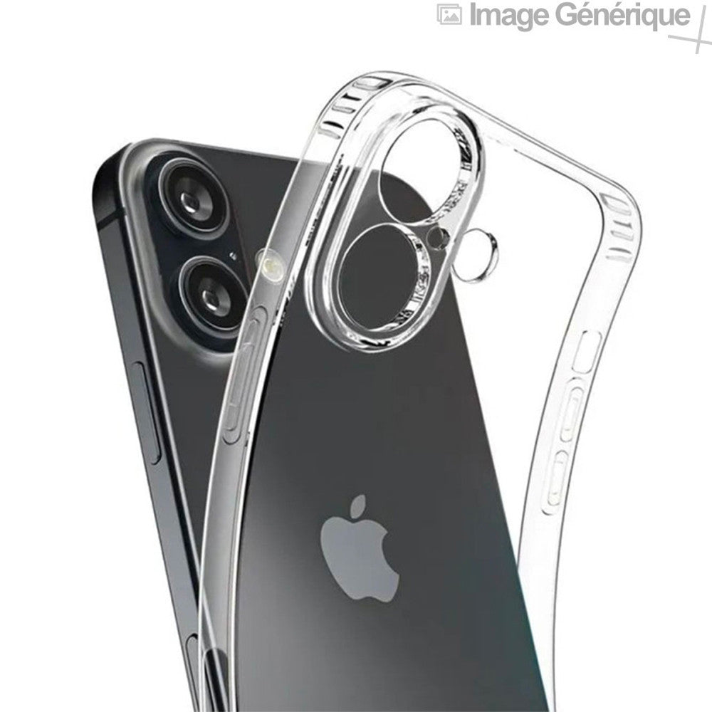 Silicone Case For iPhone 16e (0.5mm, Transparent) Bulk