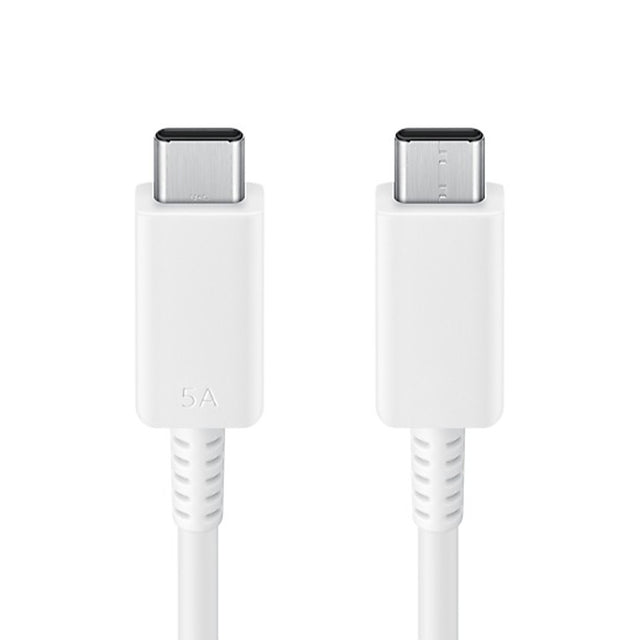 Samsung EP-DX510JWEGEU - USB Type-C to USB Type-C Cable (5A - 1.80m) White - Original Packaging