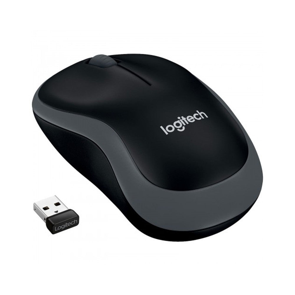Mouse wireless Logitech M185 - (1000 dpi, 3 pulsanti) Grigio