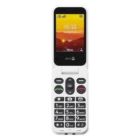 Doro Leva L20 (Klaptelefoon - 4G - Oplaadstation) Rood / Wit