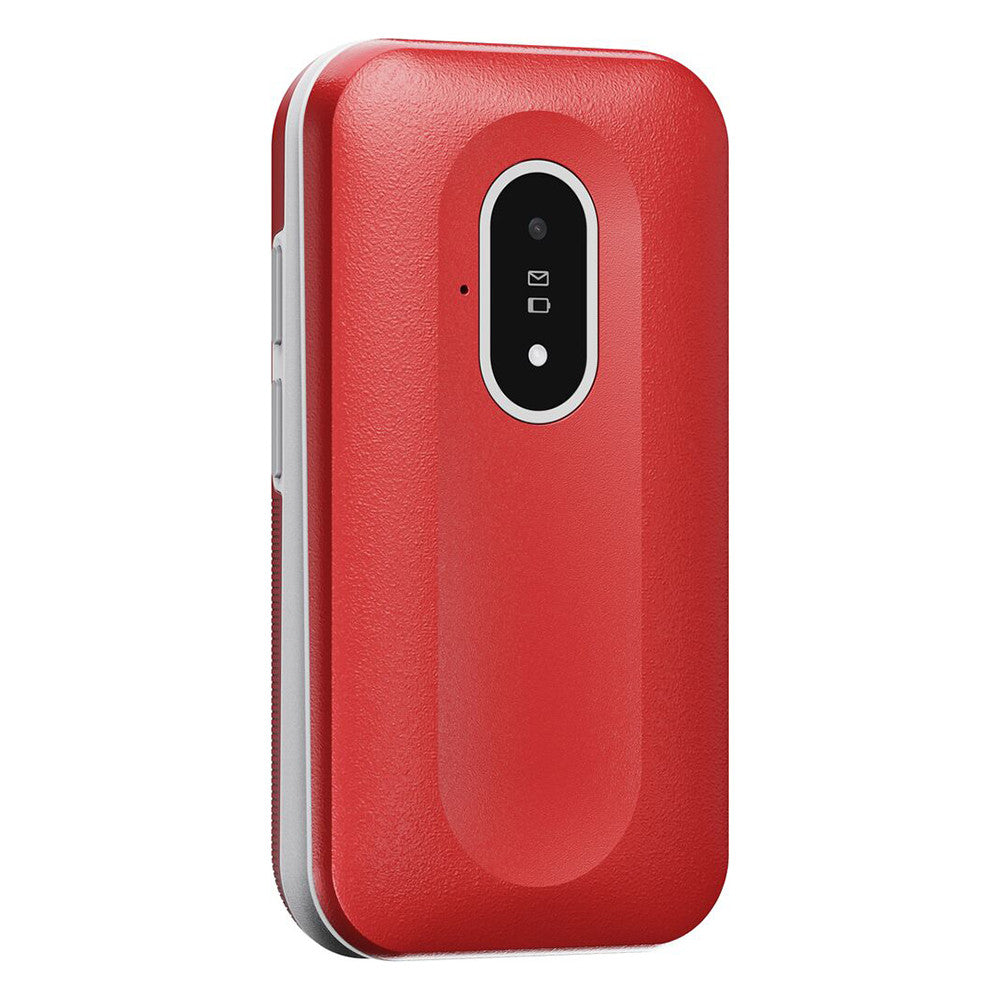 Doro Leva L20 (Klaptelefoon - 4G - Oplaadstation) Rood / Wit