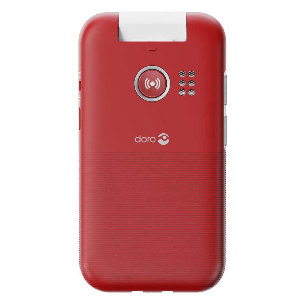 Doro Leva L20 (Klaptelefoon - 4G - Oplaadstation) Rood / Wit