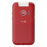 Doro Leva L20 (Klaptelefoon - 4G - Oplaadstation) Rood / Wit