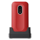 Doro Leva L20 (Klaptelefoon - 4G - Oplaadstation) Rood / Wit