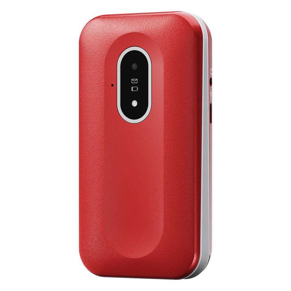 Doro Leva L20 (Klaptelefoon - 4G - Oplaadstation) Rood / Wit