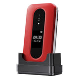 Doro Leva L30 (Flip phone - 4G - Charging cradle) Red / White