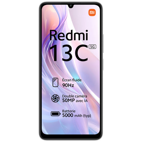 Xiaomi Redmi 13C 5G (NFC - Dual-SIM - 6.74'' - 128 GB, 4 GB RAM) Silber