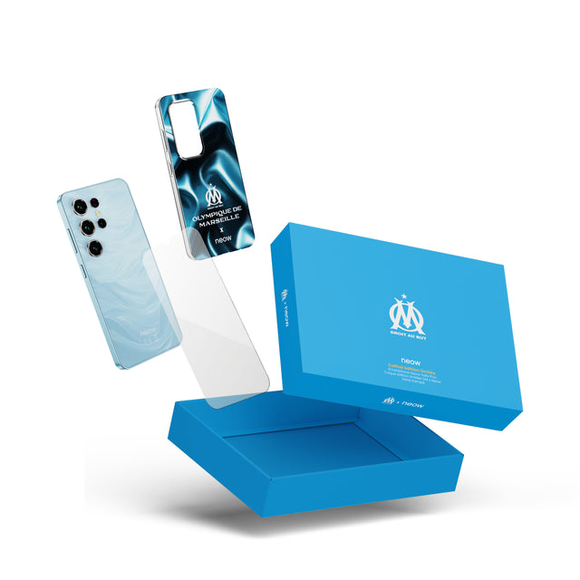 NEOW Safe Plus, OM Pack (Smartphone for teenagers - 6.6'' - 128 GB, 4 GB RAM) Blue