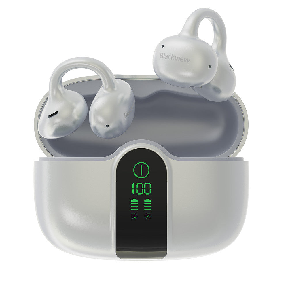 Blackview AirBuds 15 (Bluetooth 6.0 - Ecran d'Affichage - Reduction de Bruit) Blanc