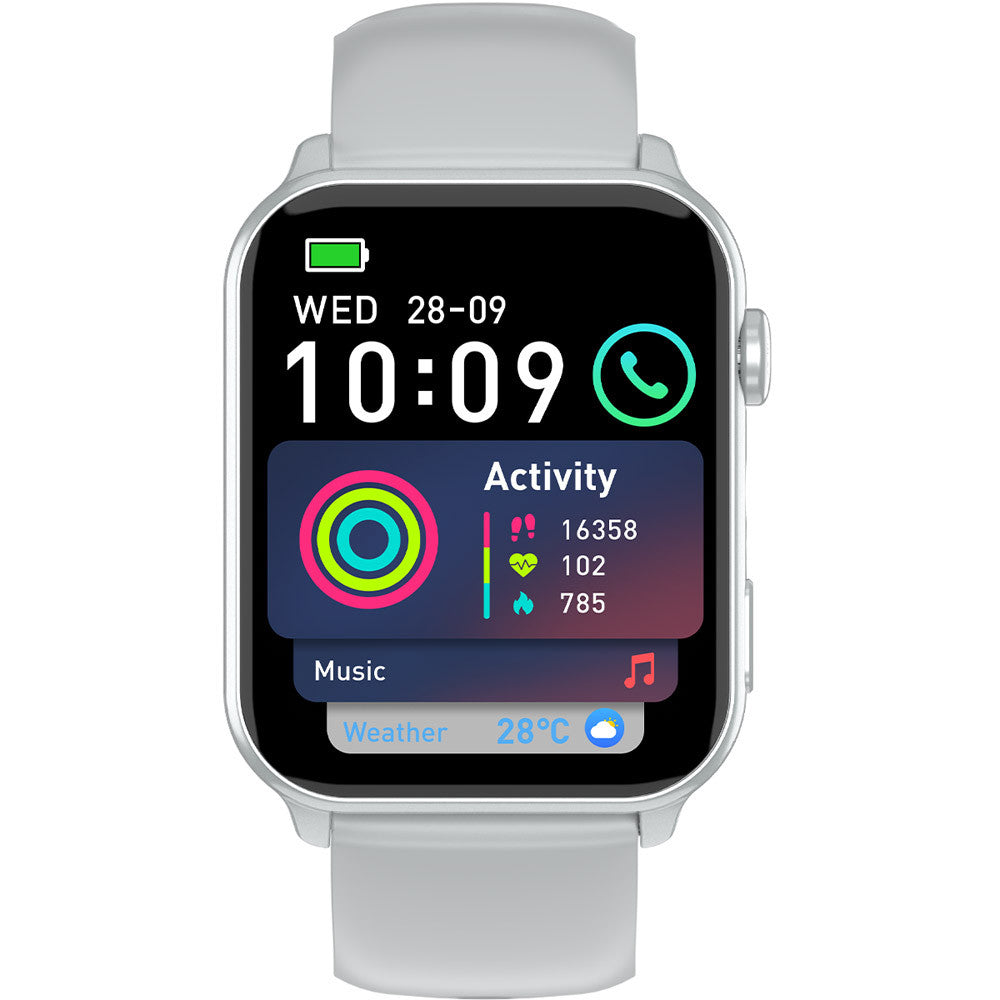Blackview R30 Max  (Montre connectée - 1.91'' - Appels bluetooth) Argent