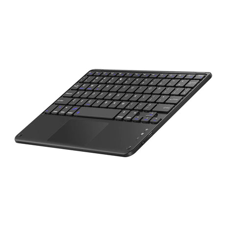 Draadloos Blackview-toetsenbord (QWERTY, Bluetooth, compatibel met Windows, iOS en Android) zwart