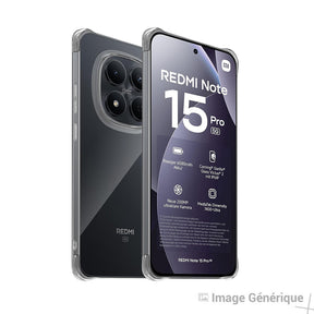 Coque Silicone Pour Xiaomi Redmi Note 15 Pro 5G (0.5mm, Transparent) - Compatible - Bulk